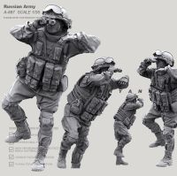 1/35 Resin model kits DIY figure Russian soldier self-assembled A-687