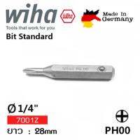 WIHA ดอกไขควงดอกแฉก (ตอก) PH00x28mm Order No.04719