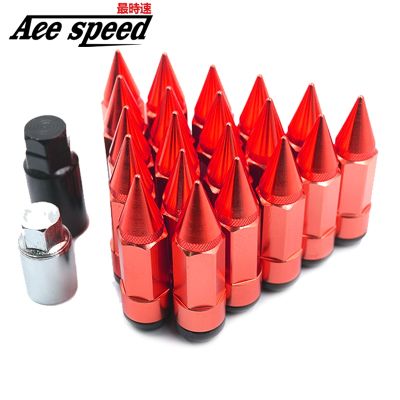 【CW】 Aluminum iron Extended Trims lug nuts caps for bolts Screw cap With Spike 85mm