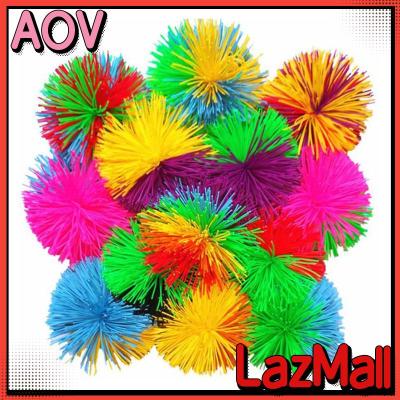 AOV 12Pcs Strings Balls Stress Relief ซิลิโคนลิง Stringy Balls BPA-Free Rainbow Splat Balls สำหรับเด็กผู้ใหญ่
