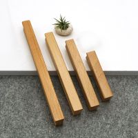 ☸❦✑ 1pc Modern Simple Nordic Cabinet Solid Wood Pulls Wardrobe Door Closet Dresser Handles and Knobs Furniture Hardware