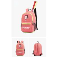 Kids Badminton Rackets Backpack With Shoes Compartment Badminton Bag for Children Waterproof Fabric 3Pcs Rackets Can Put