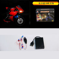 Only LED Lighting Kit for Ducati V4R Motorcycle 42107 (NOT Include The Model)