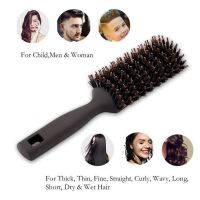 Anti Static Soft Boar Bristles Comb Quick Dry Brush Professional Salon Brush for Men amp; Woman