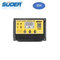 SUOER โซล่าร์ชาร์จเจอร์ PWM 30A (ST-S1210-1230) 12v/24v auto PWM Solar Charger Controller