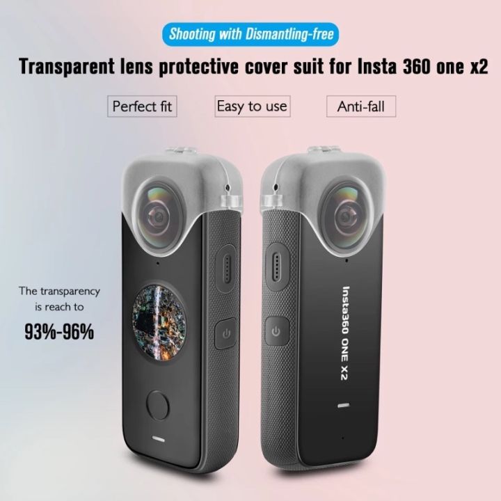 startrc-for-insta360-one-x2-clear-lens-protective-cover-dustproof-cap-hard-case-accessories-ฝาใสครอบเลนส์-ถ่ายภาพได้โดยไม่ต้องเอาฝาครอบออก