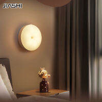 JIASHI โคมไฟหัวเตียง 0.6w LED โคมไฟ ยึดผนังด้วยแม่เหล็ก ชาร์จ LED Button night light