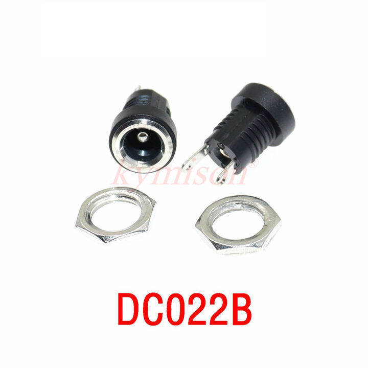 20pcs Dc 022b Dc022b 3a 12v For Dc Power Supply Jack Socket Female Panel Mount Connector 55mm 2 0122