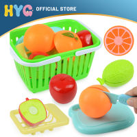 7PCS Set Food Cutting Set Toys Kitchen Toys Children Pretend Role Play Kitchen Fruit Vegetable Food Toy Happy Play House Toy Cutting Set Toys For Birt