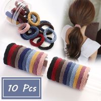 【YF】 10pcs Girls Big Elastic Hair Bands Scrunchie Ponytail Holder Gum Headband High Quality Rubber Women Fashion Accessory