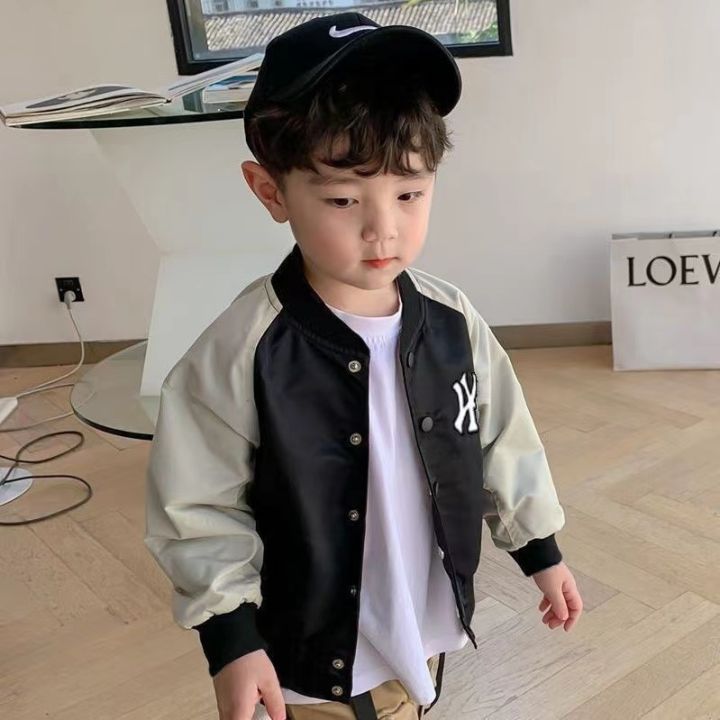 เด็กชายแจ็คเก็ต-แจ็คเก็ตขนาดใหญ่บริสุทธิ์เสื้อ-เบสบอลเด็กชุด