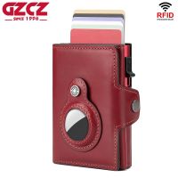 【CW】┋►┇  Leather Cards Holder Wallet for Airtag Rfid Protector Men Pop Up Wallets Luxury Designer Coin