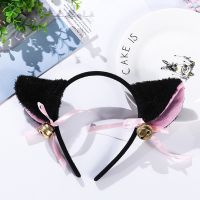 [HOT] 14 Colors Beautiful Masquerade Halloween Cat Ears Cosplay Cat Ear Anime Party Costume Bow Tie Bell Headwear Headband Anime