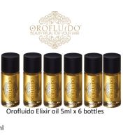 Orofludio Elixir Argan Oil 5ml x 6 น้ำมันอาแกนออยบำรุงเส้นผมให้นุ่มลื่น ขนาดเล็กสำหรับพกพา