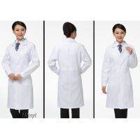 [HOMYL] Long Sleeve Lab Coat Warehouse Men Womens Doctor Food Hygiene Work Wear