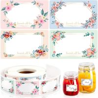 hot！【DT】▫☞  50-250pcs Flowers Name Labels Blank Handwritten Date Stickers Refrigerator Freezer Food Storage Small Business 3x5cm