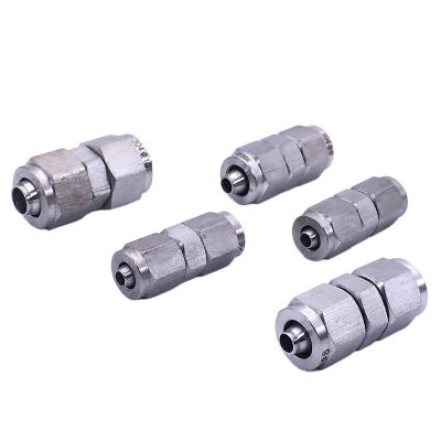 5 Pcs Pneumatic Tool Quick Screwing High Temperature High Pressure Pipe Stainless Steel PU Air Pipe Connector Pipe Fittings Accessories
