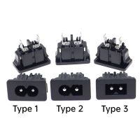 10ชิ้น/ล็อต IEC320 C8 Firgure 8คำไฟ AC Outlet Connector 2Pin ชายปลั๊ก Socket Connector AC 250V 2.5A