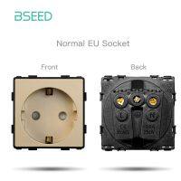 คุณภาพสูงเต้ารับ USB ปลั๊กไฟติดผนังมาตรฐาน BSEED แบบไม่มีหน้าจอโทรศัพท์อะไหล่ฟังก์ชัน DIY Type-C ส่วนพอร์ตชาร์จ110-250V 16A Lcz3925 Fi1327