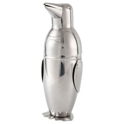 500Ml Cocktail Shaker,Creative Penguin Stainless Steel Bar Bartender Drink Mixer Shaker Pot,Wine Bottle,Wine Accessories