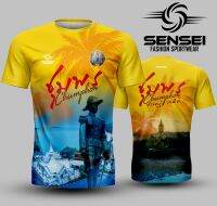 เสื้อแขนสั้นพิมพ์ลาย(หน้า-หลัง) SENSEI ลายCITY RUN35 #เสื้อวิ่ง #เสื้อกีฬา ใส่ได้ทั้งชายและหญิง