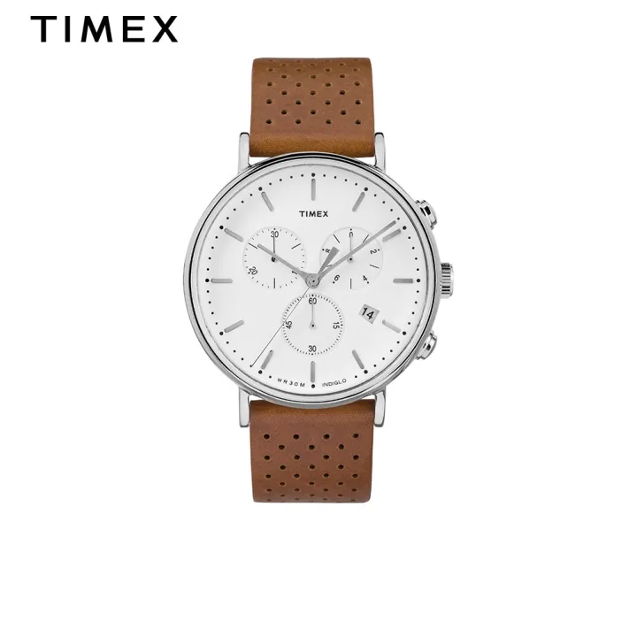 Timex Fairfield Chrono Brown Leather Multifunction Quartz Watch For Men  TW2R26700 STYLE | Lazada PH