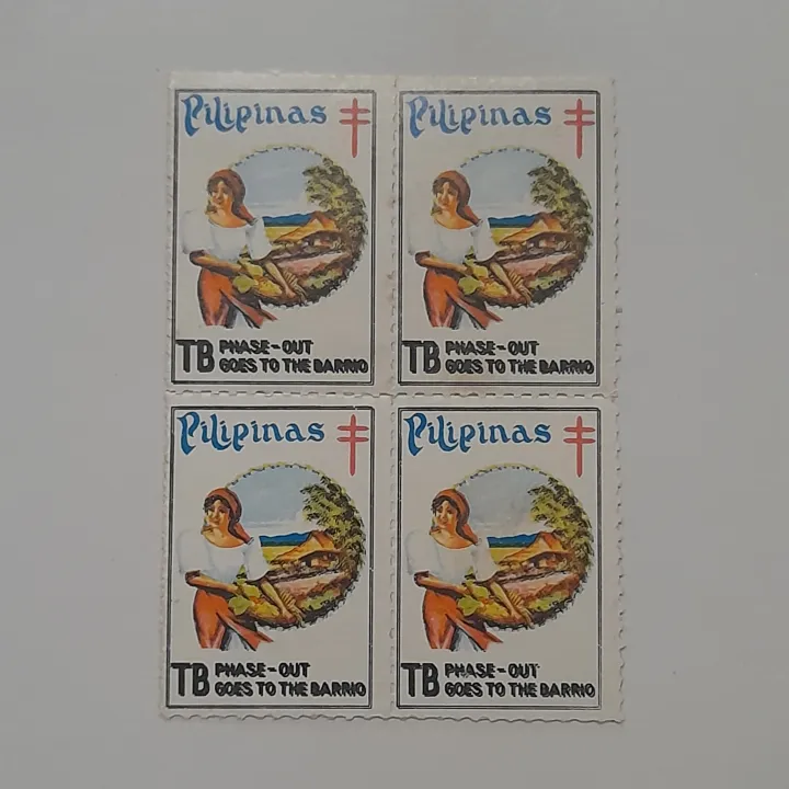 Philippine Postage Stamp set (Original) 1976 TB PHASEOUT CAMPAIGN (Anti Tuberculosis campaign