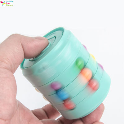 LT【ready stock】Magic Bean Easy  Pull  Cans  Magic  Cube Fingertips Gyro Finger Spinner Children Growing Toysของเล่นเด็กผญ1【cod】