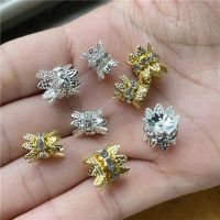 40pcs Metal Rhinestone Bead Cap Torus Connector for Jewelry Making DIY Handmade Bracelet Necklace Accessories Material DIY accessories and others