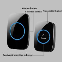 ✆☃ A10 Intelligent Wireless Doorbell Waterproof 300m Remote Smart Door Bell Chime EU UK US Plug-in Button Ring Alarm Welcome House