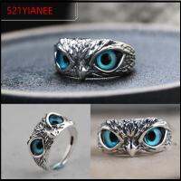 521YIANEE ปีศาจ ของขวัญ Jewelry Retro Animal Style Owl Eye Statement Ring Open Adjustable Vintage Ring