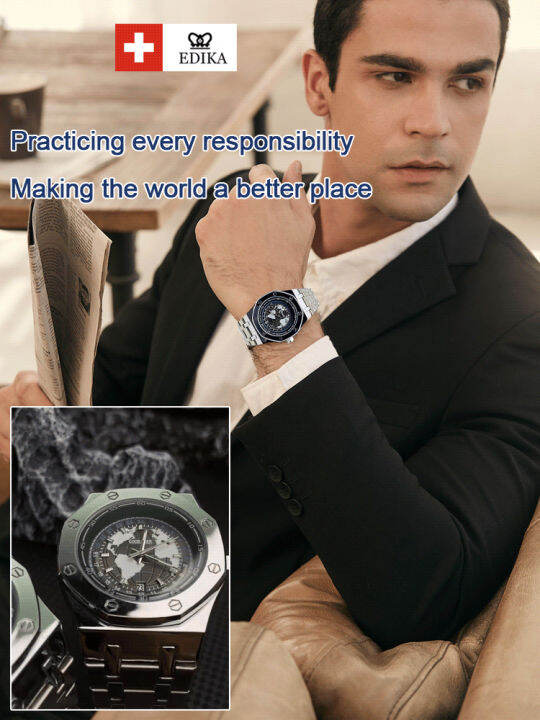 Vivirich Automatic quartz watch men's watch waterproof luminous