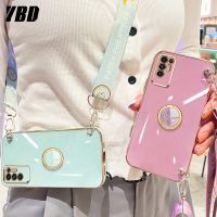 เคสโทรศัพท์ชุบโลหะด้วยไฟฟ้าหรู YBD สำหรับ Infinix Tecno Pova 2 Neo Pova 3 Pova 4 Pro Tecno Pova LE7n LE6 LE6h LG7n LG6n LG8n ปลอกดั้งเดิมที่มีนาฬิกาตั้งโต๊ะและสายรัดข้อมือยาว (สามารถถือได้ในแนวทแยงมุมเหมือนกระเป๋า)