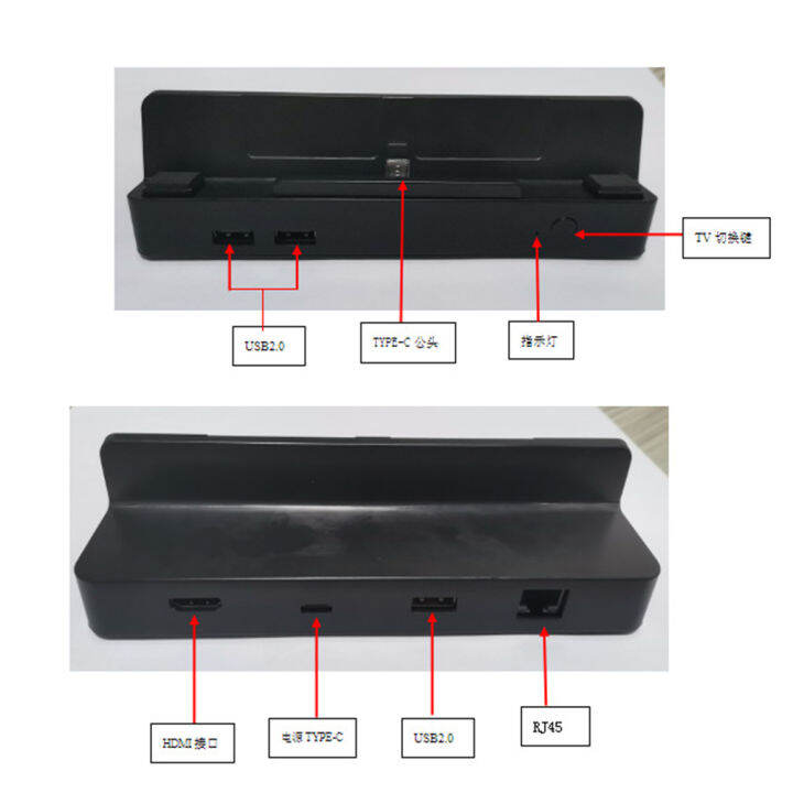 zp-แบบพกพามินิ-hdmi-เข้ากันได้แปลงวิดีโอ-d-ock-อะแดปเตอร์ฐานเข้ากันได้สำหรับสวิทช์-oled-ทีวียืนเครือข่าย1กิกะบิต