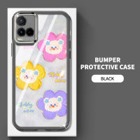 YBD【ด้วยเลนส์ฟิล์ม】เคสโทรศัพท์ Vivo Y21A Y21E Y21T Y21S Y21 2021 Y33S Y33T Y21G โทรศัพท์กรณีซิลิโคนภาพวาดสีน้ำมันดอกไม้รูปแบบสาวสไตล์โทรศัพท์กรณี