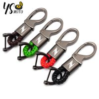 ✳✲▨ For KAWASAKI New Z400 2019 Z900 Z1000 Z800 Z750 Z300 Z650 Accessories Custom Logo Motorcycle Braided Rope Keyring Metal Keychain