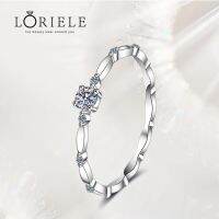 LORIELE 100% สเตอร์ลิง D สี Moissanite สำหรับผู้หญิงงานแต่งงานที่ดีกับเครื่องประดับ18K ชุบสีขาว S