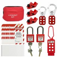 【YF】 Electrical Lockout Tagout Kit - Universal Circuit Breaker Lock Loto Tags Locks Set (2 Keys Per Lock) for Safe