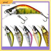 QIANF 2pcs ตะขอสามชั้น เหยื่อตกปลาขนาดเล็ก Wobblers crankbaits การสั่นสะเทือน เหยื่อล่อตกปลา ร้อนแรงมาก 35มม./3.35ก. เหยื่อจมวิบ อุปกรณ์ตกปลาสำหรับตกปลา