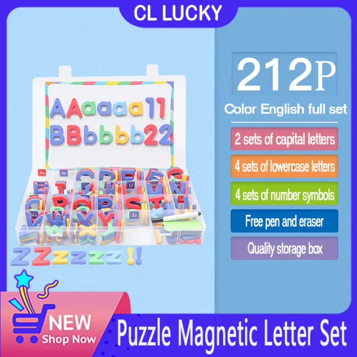 212 Pieces of Alphanumeric with dry erase board and