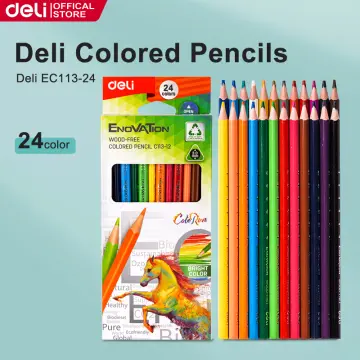 Buy Deli 24 Shades Color Pencils for Students, Professionals