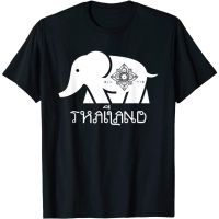 เสื้อผ้าผช﹍zhae ช้างไทย มีคุณธรรมสูง เป็นมงคล ให้เกียรติ ศักดิ์สิทธิ์ Thailand งนุ่มและสะดวกส เสื้อยืดสีพื้นS-5XL  BSJT