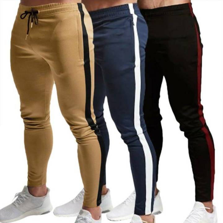 Mens Polyester Skinny fit Track Pants  Lower  purblein
