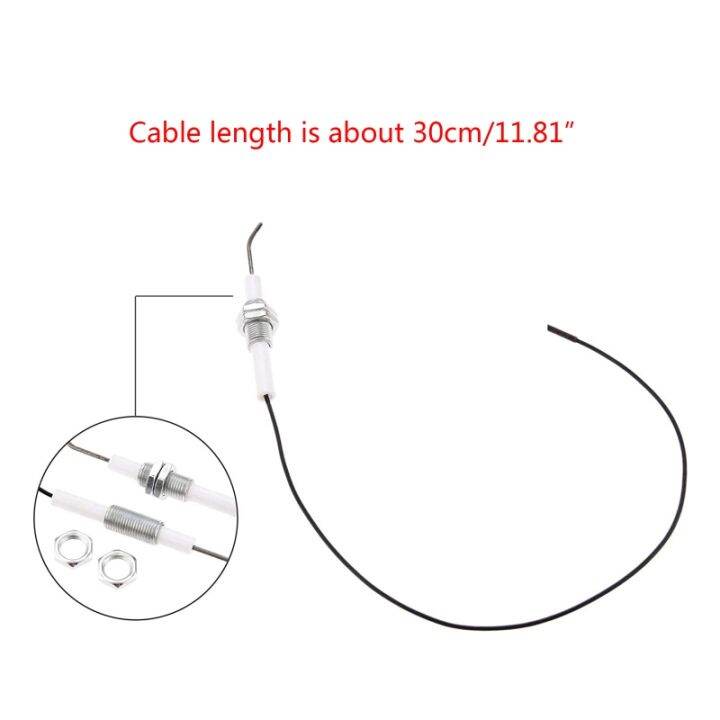 ใหม่เตาย่างแก๊สเครื่องทำความร้อนเตาช่วงเตาอะไหล่-igniter-เซรามิค-electrode-พร้อมสายเซรามิคเข็มจุดระเบิดอุปกรณ์เสริม