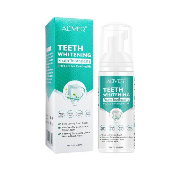 [Hot sales]﹍ BMRS Effective Teeth whitening mousse toothpaste Mouthwash ...