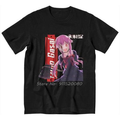 Mirai Nikki The Brutal Yuno Gasai Tshirt Men Tees Tops Cotton T Shirt Anime Manga Future Diary T-Shirt Gift Harajuku Streetwear