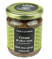 ?Import products? CREMA DI OLIVE NERE IN OLIO DI OLIVA - BLACK OLIVES PATÈ IN OLIVE OIL 190g