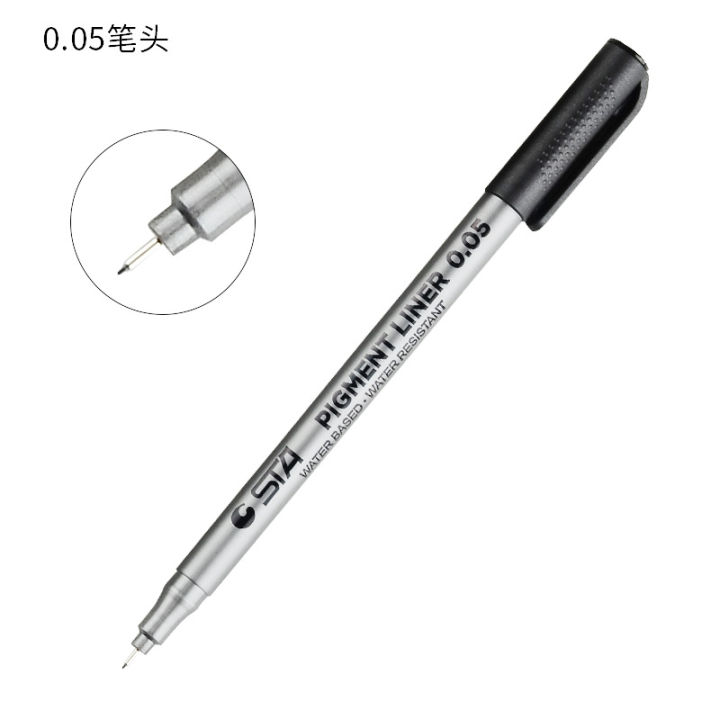 sta-8050ปากกาตัดเส้นปากกา9ชิ้น-เซ็ตอาชีพ-pigment-liner-ไมครอนหมึกเครื่องเขียนปากกาสำหรับวาดการ์ตูนไมครอน-liner-ตะขอแปรง-line-ปากกาอุปกรณ์
