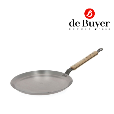 de Buyer 5715.24 Round crepe pan MINERAL B BOIS D.24 cm / กระทะเหล็ก