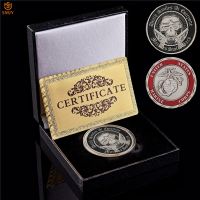 US Military Challenge Coin Skeleton Soldier Honor Token US Marine Corps Special Forces Commemorative Coin Collection Value W/Box